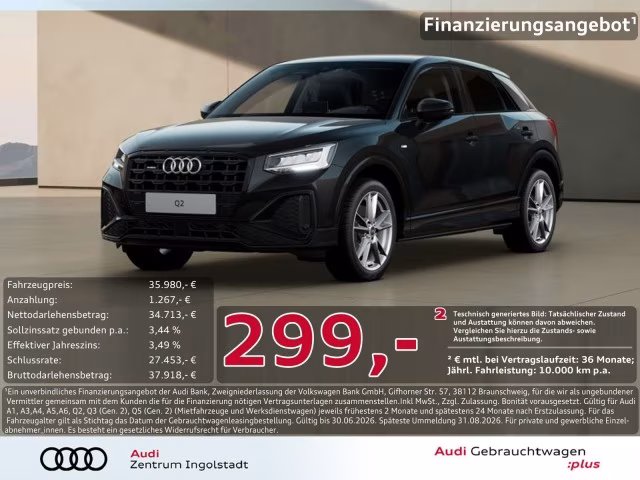 Audi Q2 40 TFSI qu S line LED KAMERA AHK ACC PDC+ 18&amp;quot;