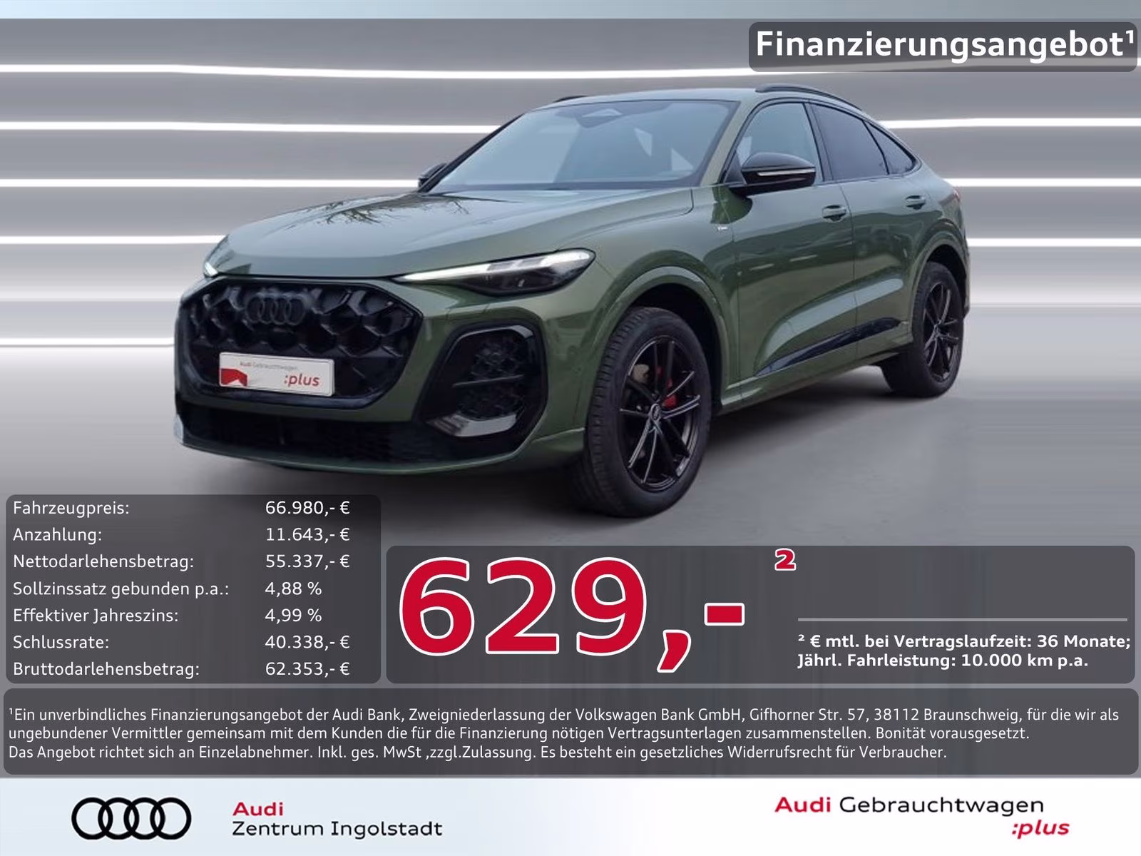 Sportback TFSI qu S line LED+ AHK S-Sitze ACC