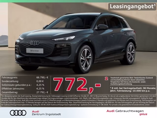 Audi Q6 e-tron qu Tech pro MATRIX Luft AHK 360° ACC