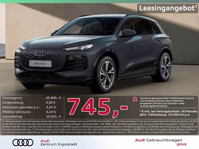 Audi Q6 e-tron qu Tech pro MATRIX Luft AHK 360° ACC