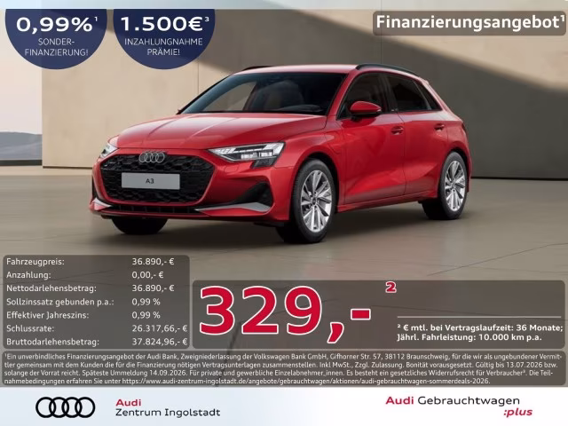 Audi A3 Sportback 40 TFSI e advanced LED AHK ACC Kam.