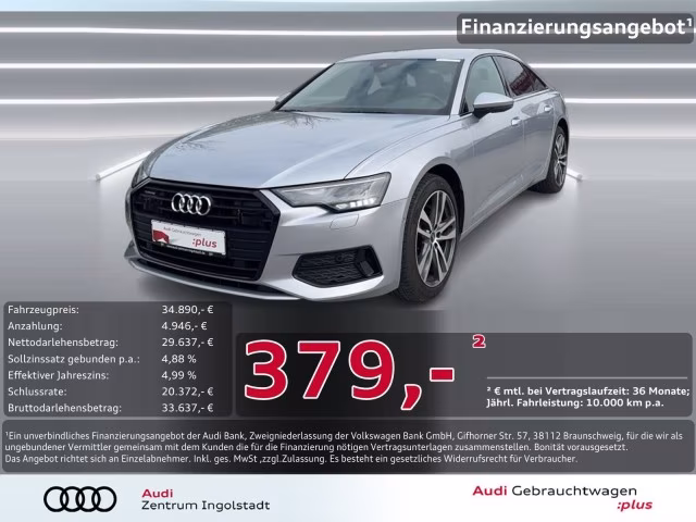 Audi A6 Limousine 45 TDI qu Sport LED KAMERA ACC PDC+