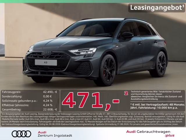 Audi A3 Sportback 45 TFSI e S line LED AHK 360° SONOS