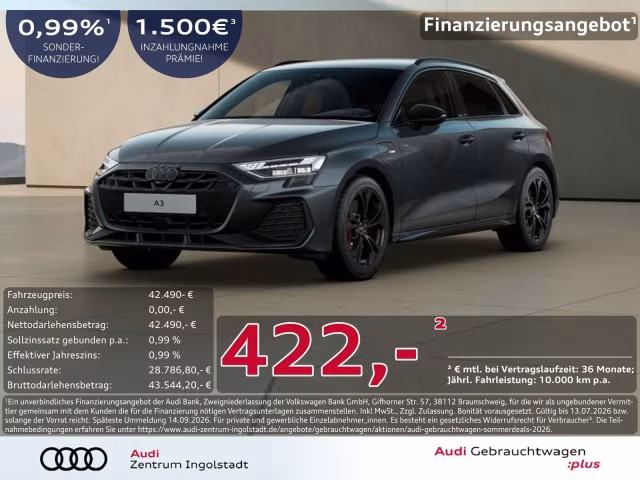 Audi A3 Sportback 45 TFSI e S line LED AHK 360° SONOS
