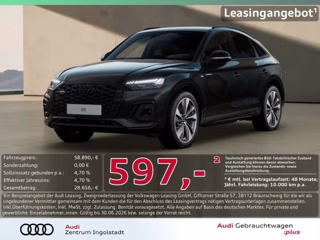 Audi Q5 Sportback 55 TFSI e qu S line MATRIX AHK Luft