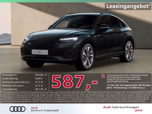 Audi Q5 Sportback 55 TFSI e qu S line MATRIX AHK Luft