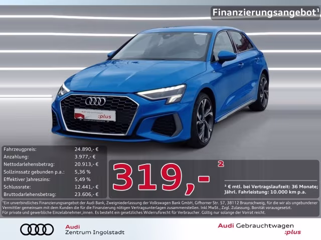 Audi A3 Sportback 30 g-tron S line LED HuD ACC SHZ