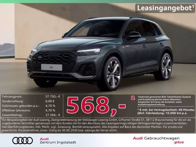Audi Q5 55 TFSI e qu S line MATRIX Luft AHK B&amp;amp;O HuD