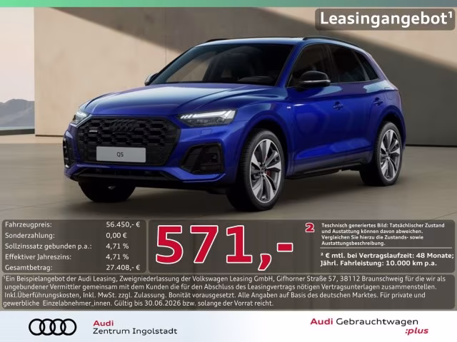 Audi Q5 55 TFSI e qu S line MATRIX Pano AHK 360° 21&amp;quot;