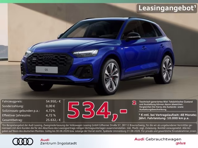Audi Q5 55 TFSI e qu S line MATRIX Pano AHK 360° 21&amp;quot;