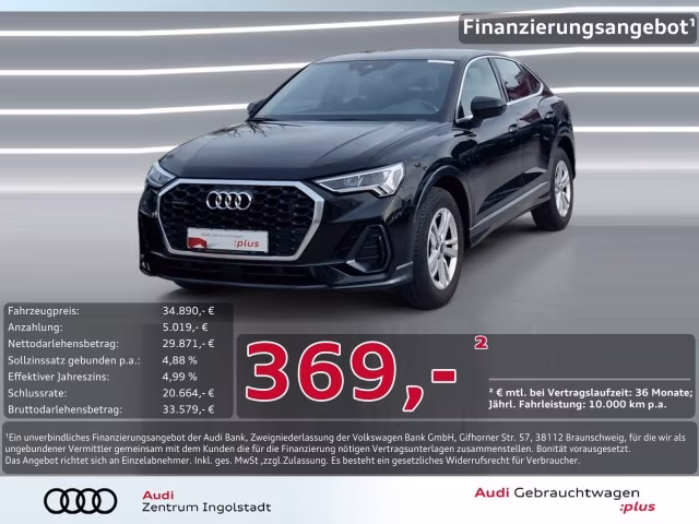 Audi Q3 Sportback 35 TDI qu LED AHK NAVI+ VIRTUAL PDC