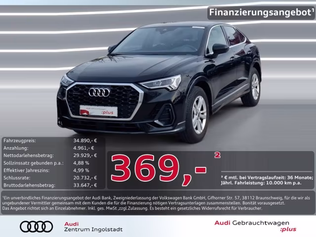 Audi Q3 Sportback 35 TDI qu LED AHK NAVI+ VIRTUAL PDC
