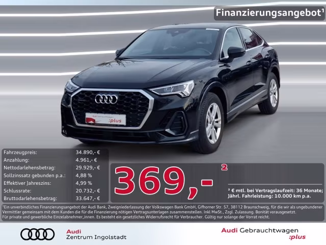 Audi Q3 Sportback 35 TDI qu LED AHK NAVI+ VIRTUAL PDC
