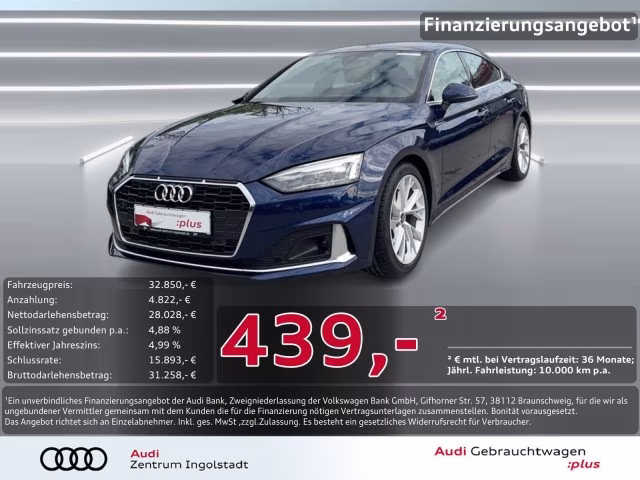 Audi A5 Sportback 35 TFSI S line Kam Navi+ ACC PDC+
