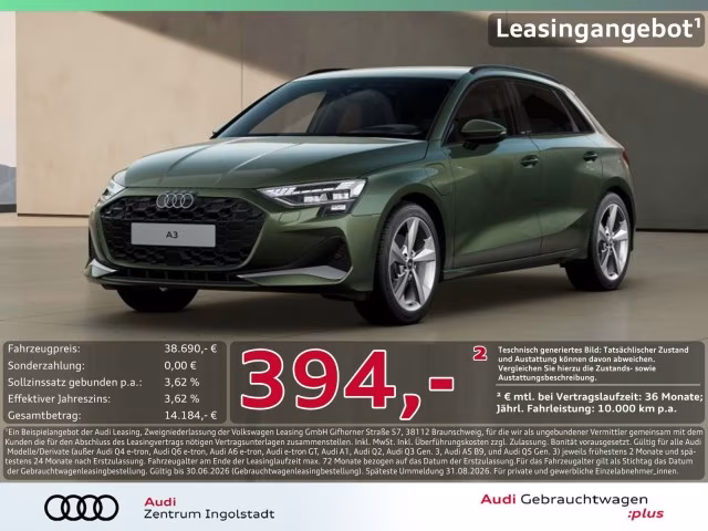 Audi A3 Sportback 40 TFSI e advanced MATRIX AHK SONOS