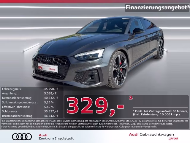 Audi S5 Sportback TDI LASER AHK HuD MASSAGE ACC 20&amp;quot;