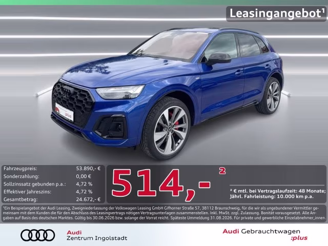 Audi Q5 55 TFSI e qu S line MATRIX AHK PANO 360° ACC