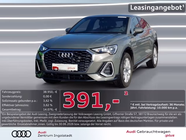 Audi Q3 Sportback 35 TDI S line ACC Kamera S-Sitz 18&amp;quot;