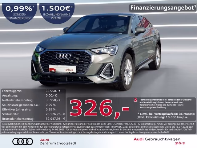 Audi Q3 Sportback 35 TDI S line ACC Kamera S-Sitz 18&amp;quot;