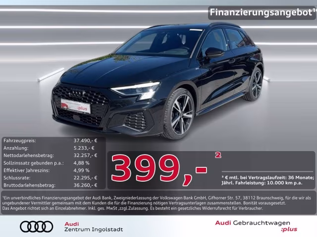 Audi A3 Sportback 40 TDI qu S line MATRIX B&amp;amp;O HuD ACC