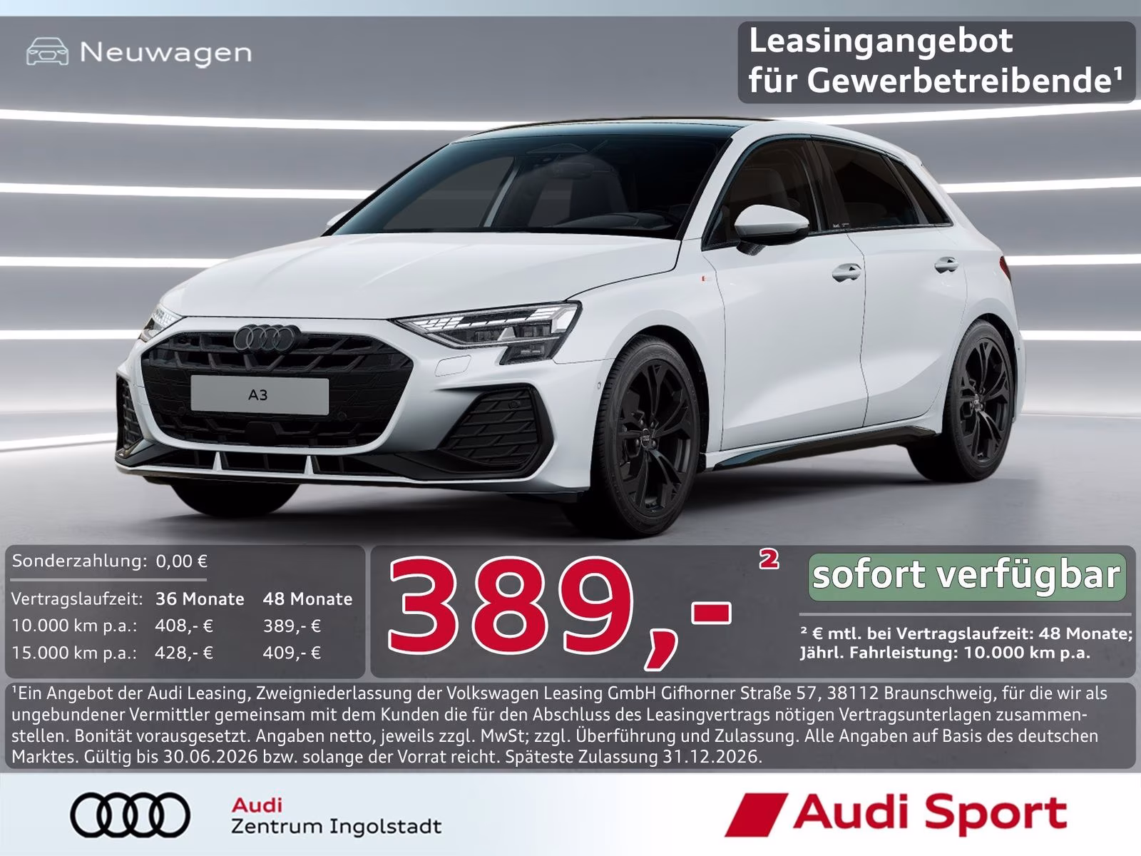 Sportback S line TFSI S tronic UPE 50.880,-
