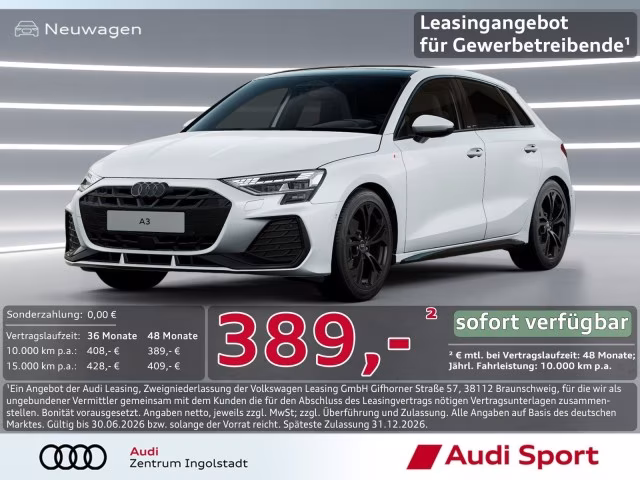 Audi A3 Sportback S line TFSI S tronic UPE 50.880,-