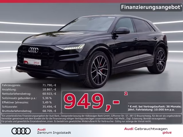 Audi SQ8 TFSI qu Luft HD-MATRIX AHK Pano HuD S-Sitze