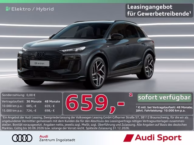 Audi Q6 e-tron S line business qu LUFT UPE 98.285,-