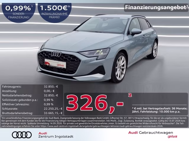 Audi A3 Sportback 35 TDI NAVI+ 18&amp;quot; LED SONOS ACC Adva
