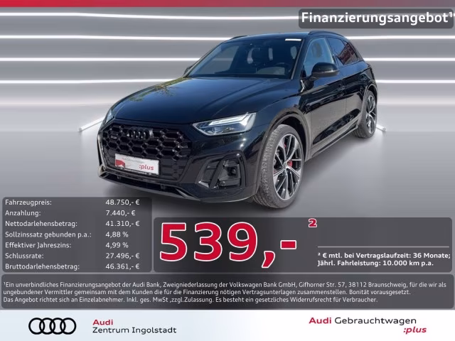 Audi SQ5 TDI LED AHK KAMERA ACC Optik-schw NAVI+ 21&amp;quot;