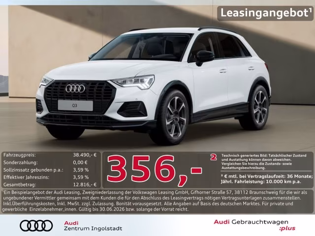 Audi Q3 35 TFSI advanced LED AHK ACC PDC+ Optik-schw.