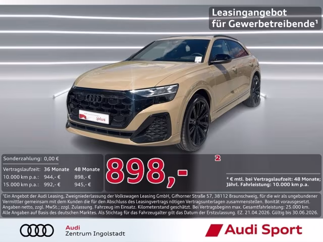 Audi Q8 TDI qu S line LASER Luft Pano AHK Allradlenk