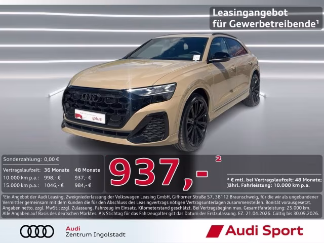 Audi Q8 TDI qu S line LASER Luft Pano AHK Allradlenk