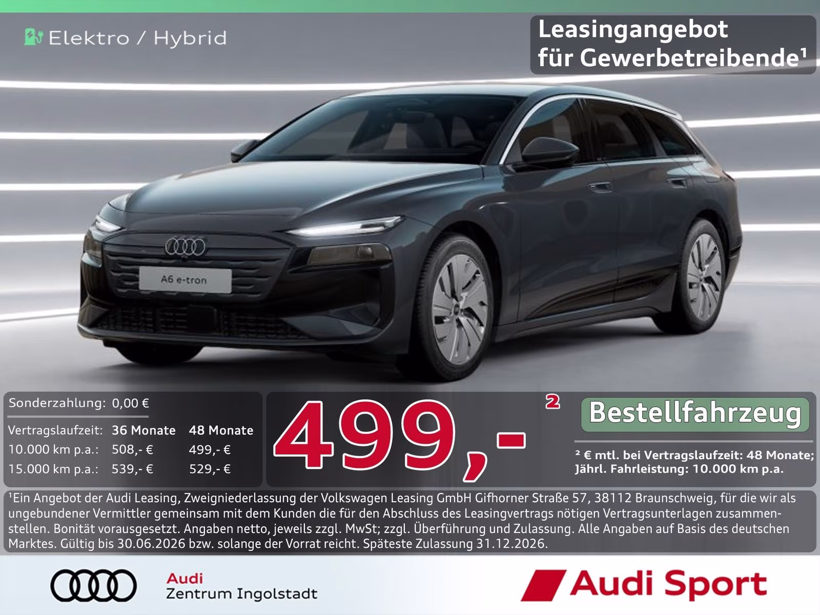 A6 Avant e-tron performance STHZG UPE 77.250,-