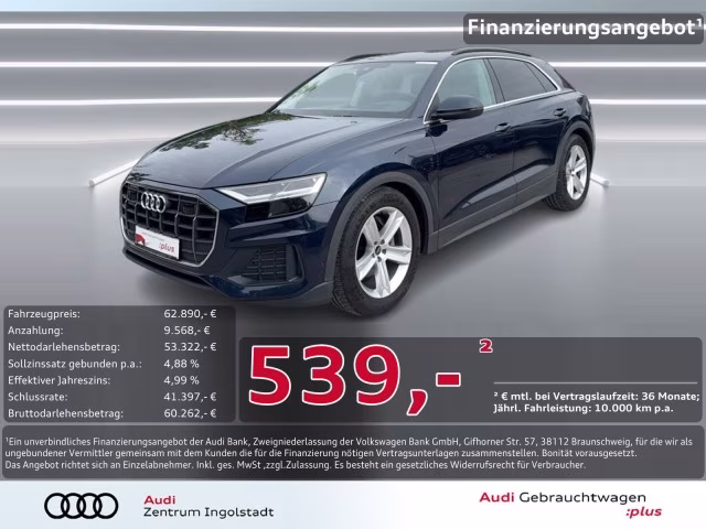 Audi Q8 50 TDI qu LED Luft AHK 360° HuD ACC PDC+ 20&amp;quot;