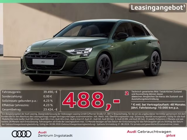 Audi A3 Sportback 45 TFSI e S line MATRIX KAMERA ACC