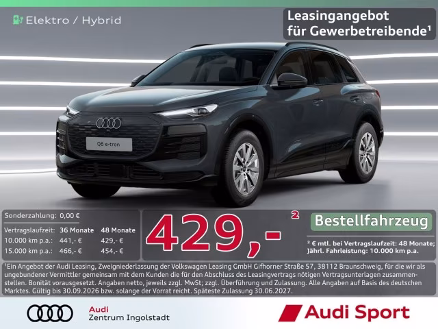 Audi Q6 e-tron LED STHZG ACC NAVI PDC UPE 63.500,-