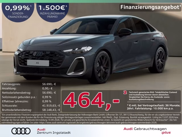 Audi A5 Limousine e-hybrid qu edition one Tech+ AHK