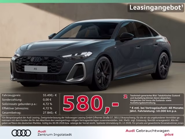 Audi A5 Limousine e-hybrid qu edition one Tech+ AHK
