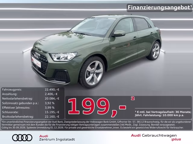Audi A1 Sportback 25 TFSI advanced SHZ Navi+ Virt 17&amp;quot;