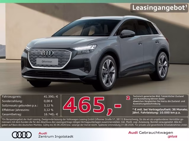 Audi Q4 e-tron 45 MATRIX AHK HuD KAMERA PDC+ NAVI 20&amp;quot;