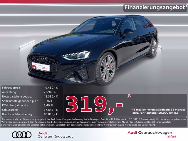 Audi S4 Avant TDI AHK PANO B&amp;amp;O MATRIX STHZG Kam PDC