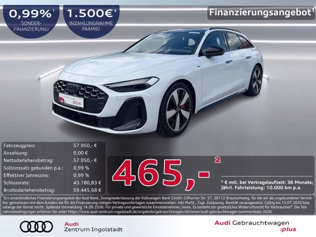 Audi A5 Avant e-hybrid qu S line Tech+ MATRIX Pano