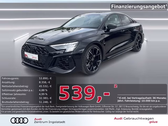 Audi RS3 Limousine MATRIX B&amp;amp;O RS-AGA Navi+ PDC 19&amp;quot;
