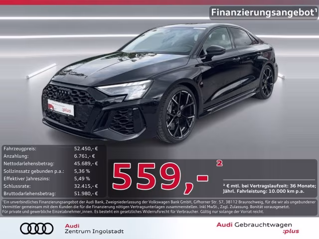 Audi RS3 Limousine MATRIX B&amp;amp;O RS-AGA Navi+ PDC 19&amp;quot;