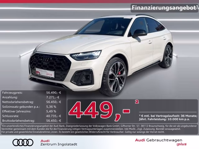 Audi SQ5 Sportback TDI qu MATRIX Pano AHK Luft HuD