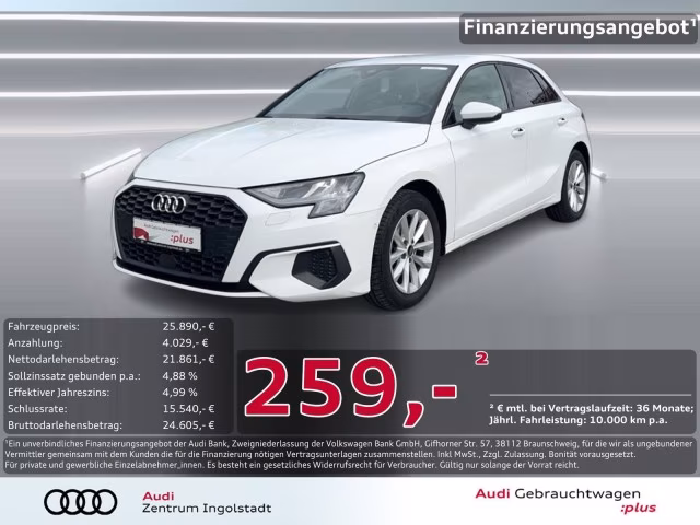 Audi A3 Sportback 35 TFSI ACC PDC+ SHZ NAVI+ Virtual