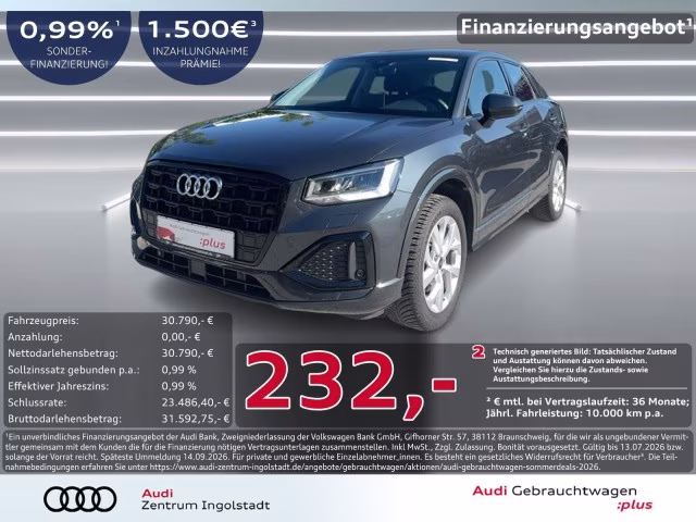 Audi Q2 35 TDI advanced Navi+ Kam Virtual Optik-Schw.