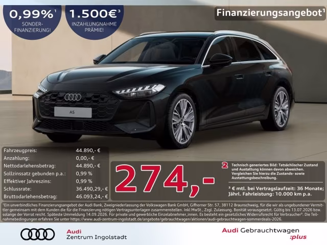 Audi A5 Avant TDI Tech AHK PANO Memory LED Kamera 19&amp;quot;