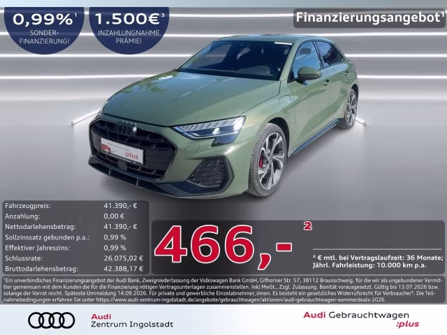 Audi A3 Sportback 45 TFSI e S line SONOS MATRIX STHZG